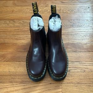 Burgundy doc martens NWT